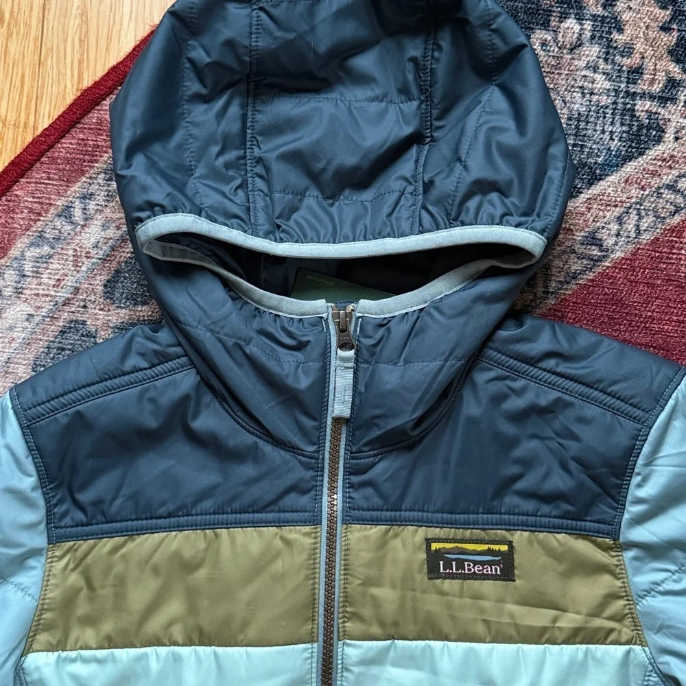 L.L.BEAN Mountain Classic Colorblock Puffer Jacket NWT Size XS - Picture 5 of 16